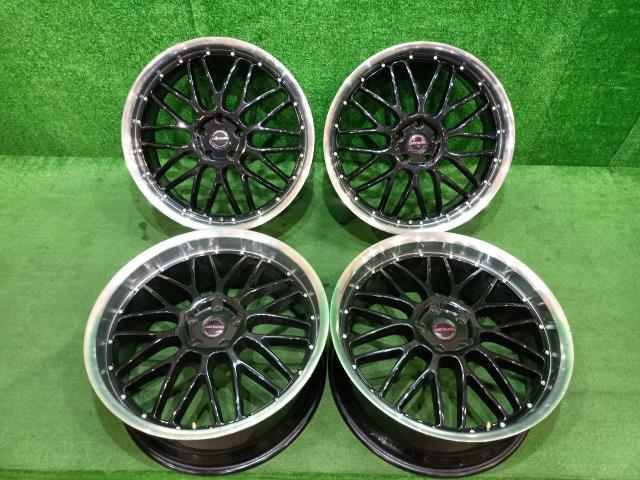 中古 アルミホイール ラグジーヘインズ LXRY HANES 20インチ 8J +38/2本 9J +42/2本 5穴 PCD:114.3 4本セット GWS204 クラウン等拍卖
