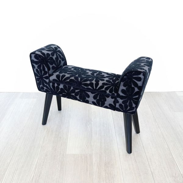 【本州送料無料】新品 スツールベンチ モダンテイスト 花柄 スツール クッションチェア 椅子 腰掛 イス 椅子 スリム スツール 【S】拍卖
