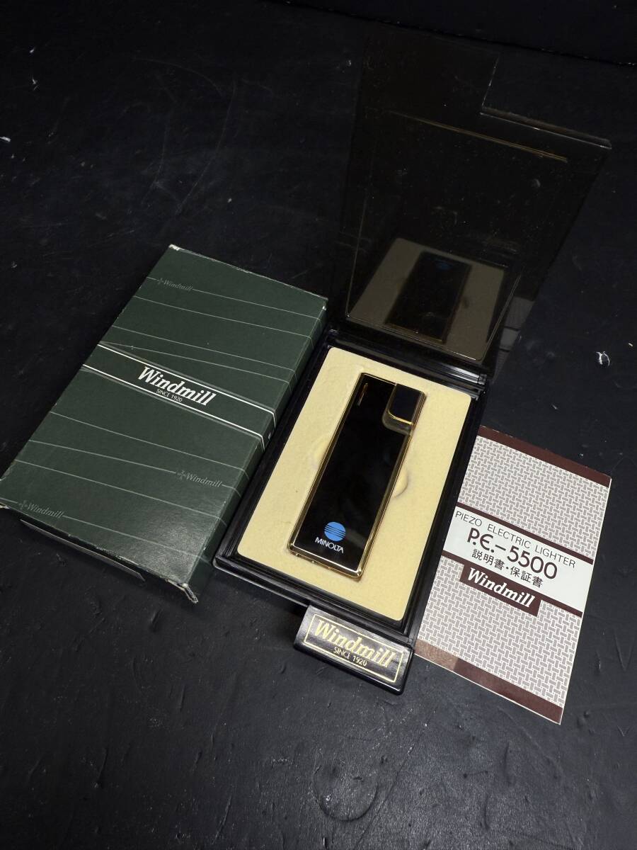 ★コレクター必見 PEIZO ELECTRIC LIGHTER P.E.-5500 windmill ウィンドミル ライター タバコ 喫煙具 煙草 着火未確認 コレクション GT109拍卖