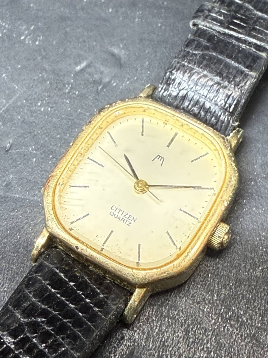 ★コレクター必見 CITIZEN QUARTZ シチズン クオーツ レディース 腕時計 動作未確認 ジャンク アクセサリー 飾り コレクション GT133拍卖