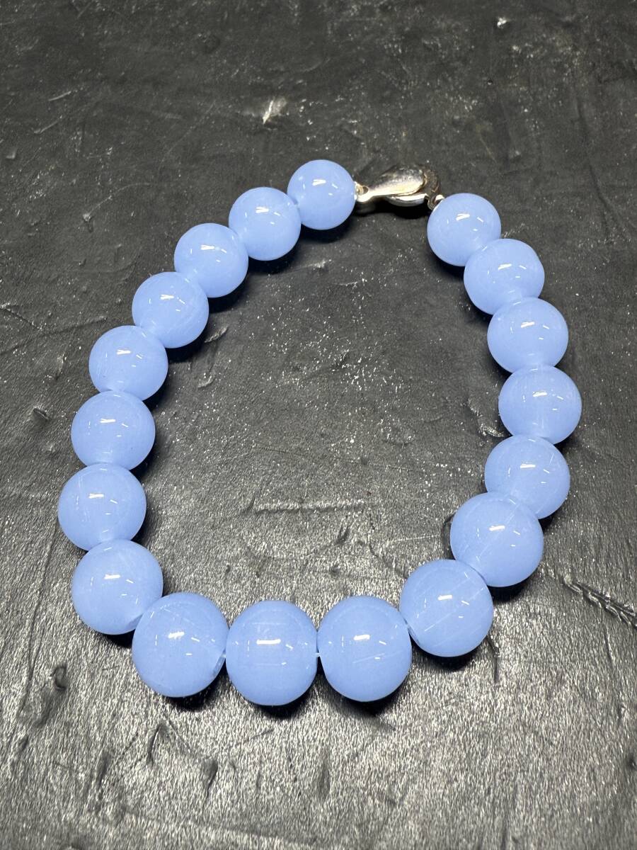 ★コレクター必見 ビンテージ カラーストーン ブレスレット 水色 ブルー レディース アクセサリー コレクション GT174拍卖