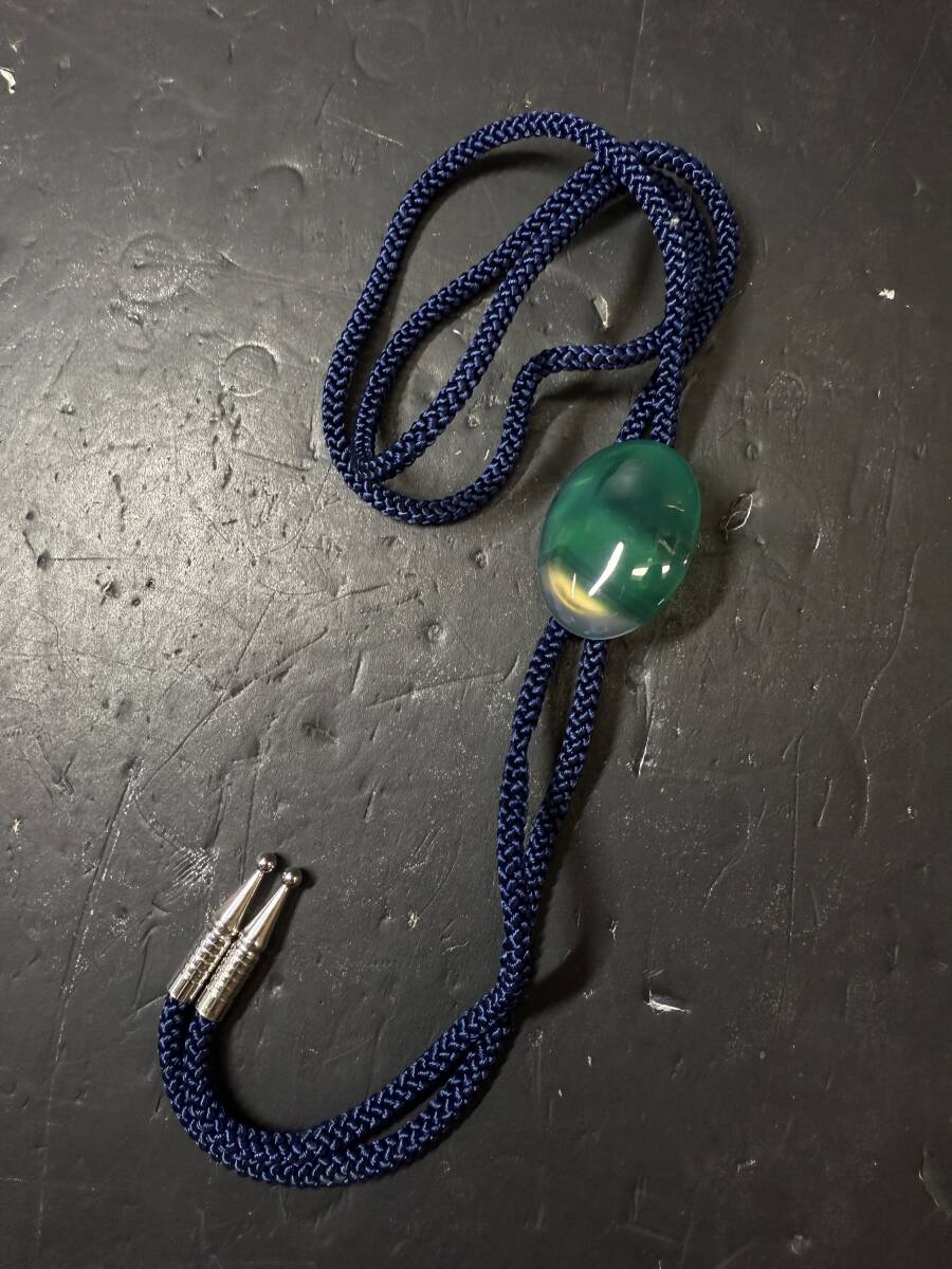 ★コレクター必見 ビンテージ ループタイ メンズ アクセサリー カラーストーン 緑 グリーン系 コレクション GT395拍卖