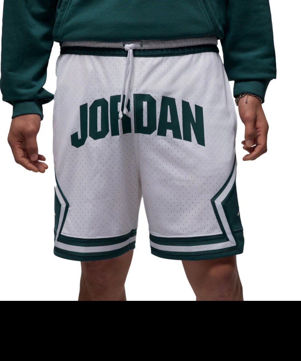 新品 未使用 NIKE JORDAN ハーフパンツ ショーツ 2XL ナイキ ジョーダン メンズ パンツ メッシュ ホワイト グリーン Dri-FIT拍卖