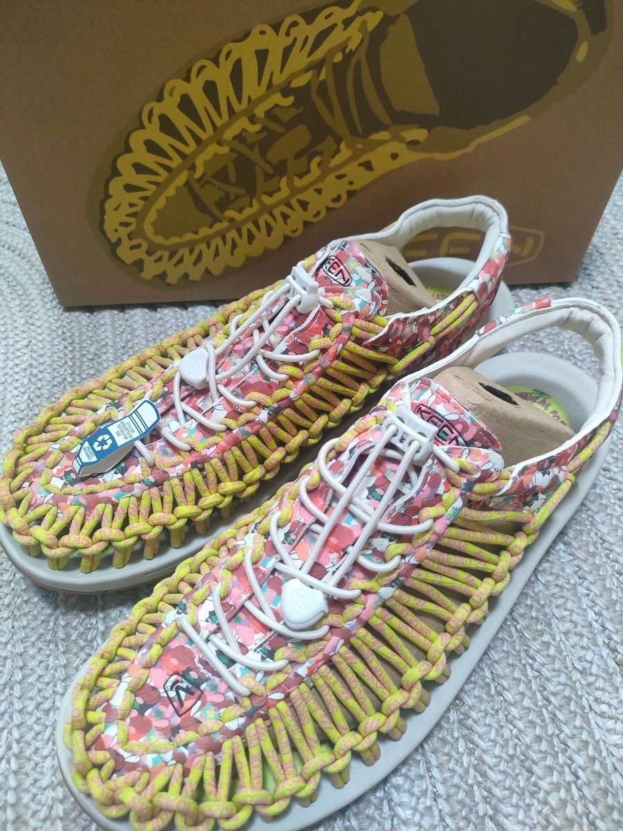 新品 定価14300 KEEN UNEEK SKOLOCT 27.5cm US9.5 マルチカラー イエロー キーン ユニーク サンダル メンズ 正規品 アウトドア 別注拍卖