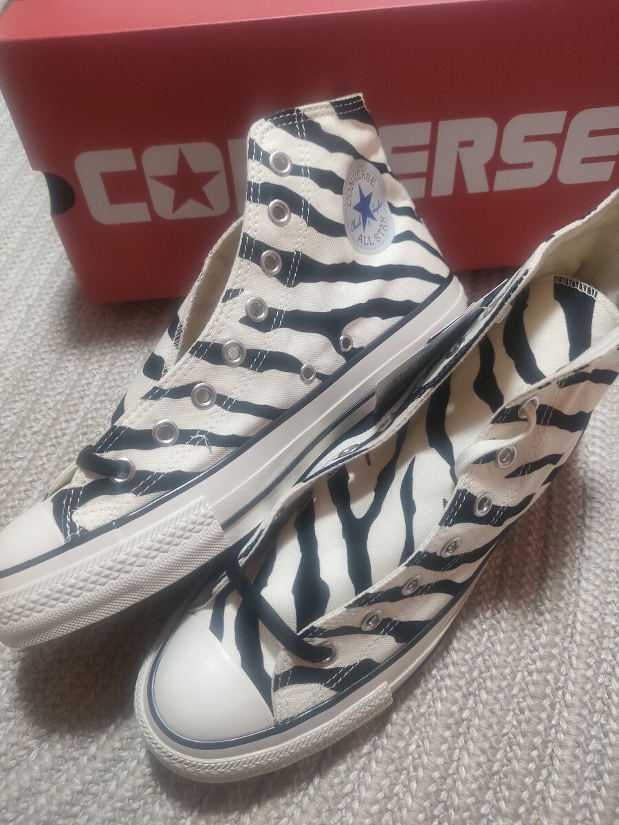 新品 CONVERSE ALLSTAR US HI ZEBRA 28cm コンバース オールスター ゼブラ ハイカット ホワイト 白 ALL STAR拍卖