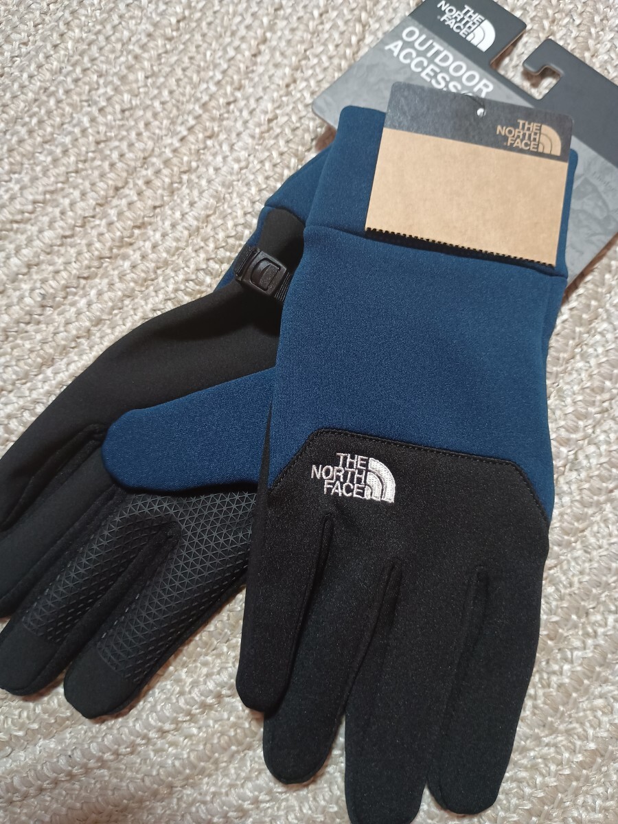 新品 未使用 THE NORTH FACE ノースフェイス Etip Glove 手袋 イーチップ グローブ Lサイズ ネイビー 紺 防寒拍卖