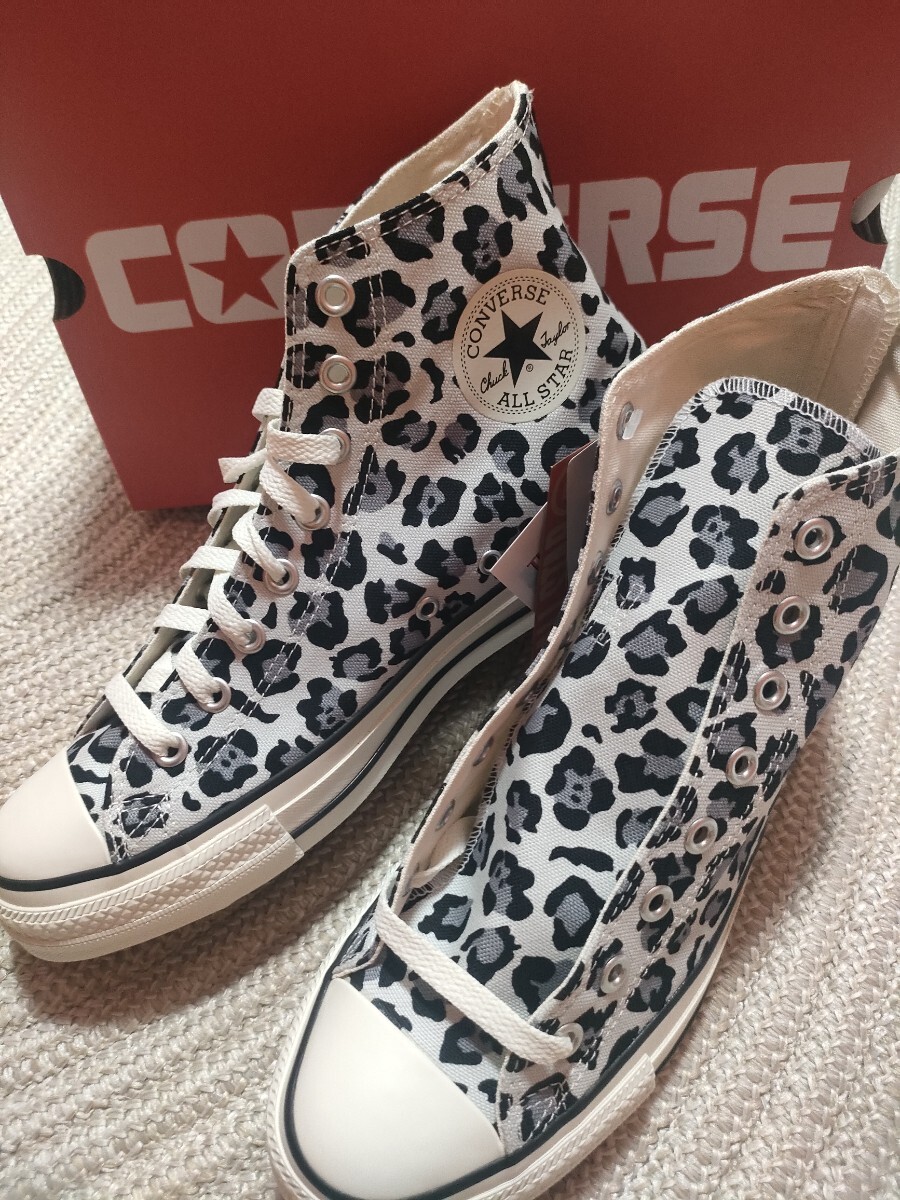 新品 未使用 CONVERSE ALL STAR HI レオパード ジップ 28cm ヒョウ柄 コンバース オールスター メンズ スニーカー ハイカット拍卖