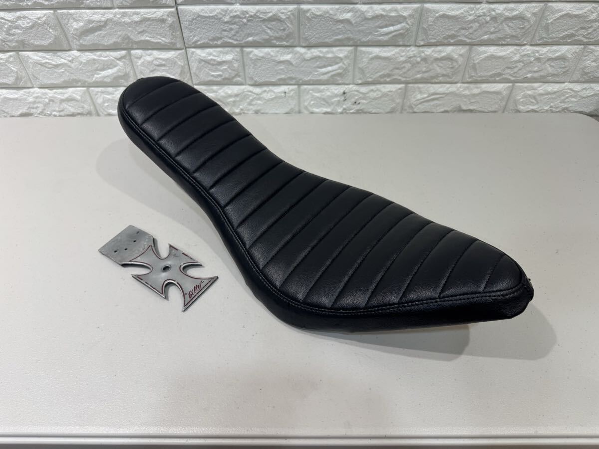 ハーレー リジット ショベル スポスタ タックロールシート ビンテージ スポーツスター ソフテイル ダイナ FLH FXS XL 1200 883 チョッパー拍卖