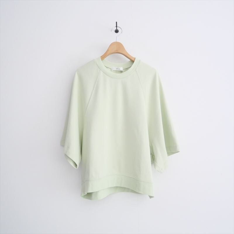 2025SS / 未使用 / ebure エブール / ライトミニ裏毛 トップス Tシャツ カットソー 38 / 4110900841 / 2507-1255拍卖