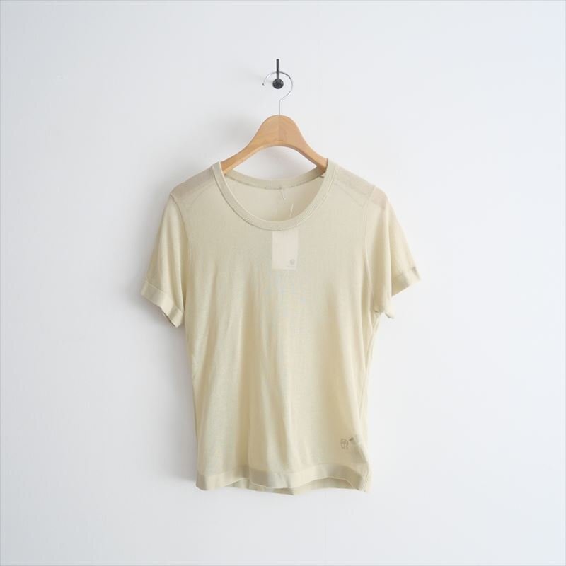 2025SS / ETRE TOKYO エトレトウキョウ / ハーフスリーブシアーニットプルオーバー / 1225211057 / 2507-0529拍卖