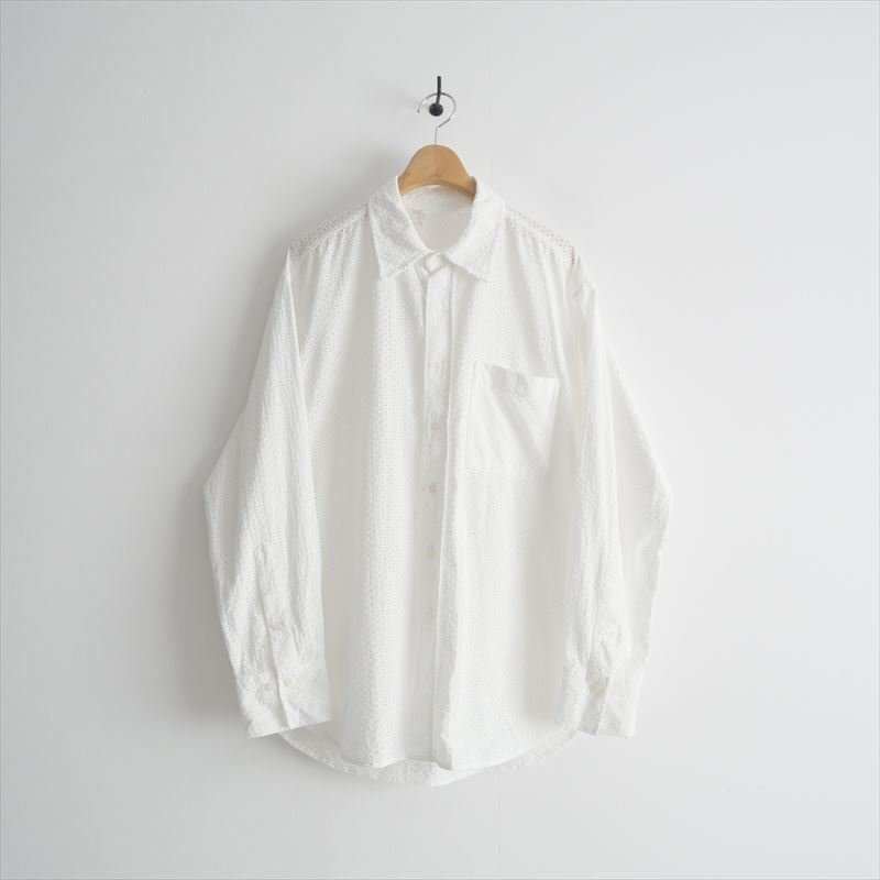 2025SS / SPICK&SPAN スピックアンドスパン / カットワークスモールドットルーズシャツ / 25050200301010 / 2505-0652拍卖