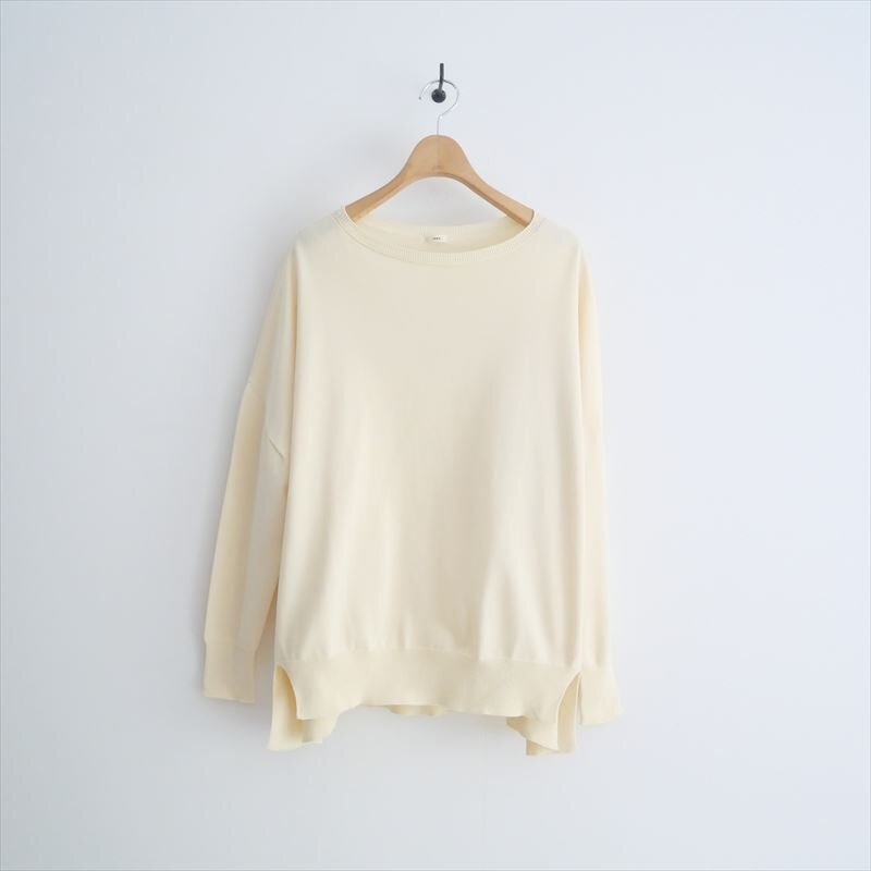 2023AW / IENA イエナ / コットンストレッチNEO ワイド長袖プルオーバー ニット / 23080900707030 / 2508-0474拍卖