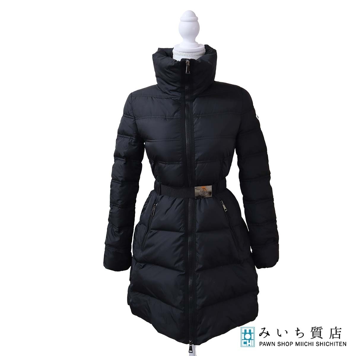 質屋 MONCLER モンクレール ダウン 00 E20934934105 レディース ブラック アウター 服 H20412 みいち質店拍卖