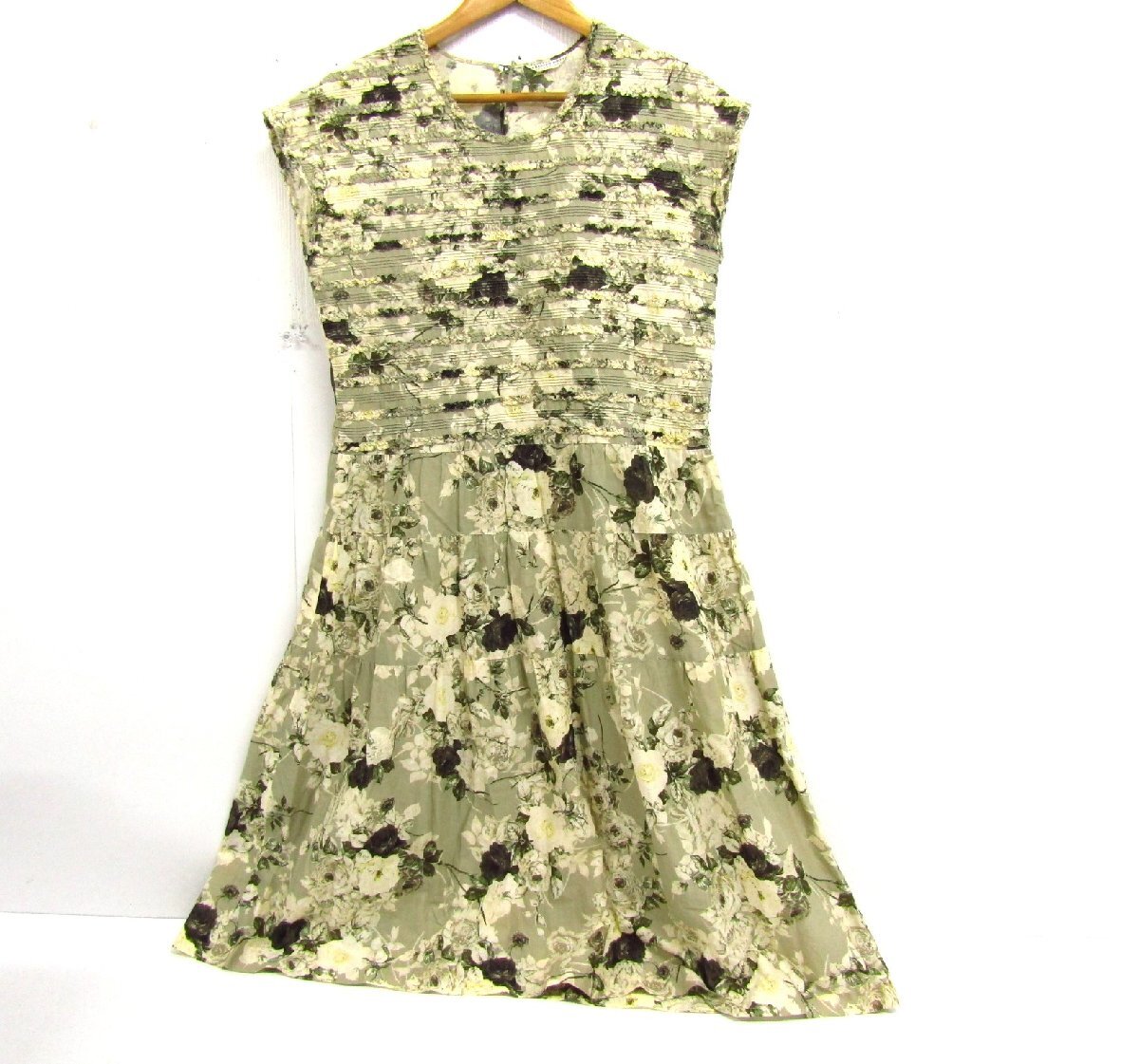 KANEKO ISAO カネコイサオ ロングワンピース 花柄 ノースリーブ★FL1258拍卖