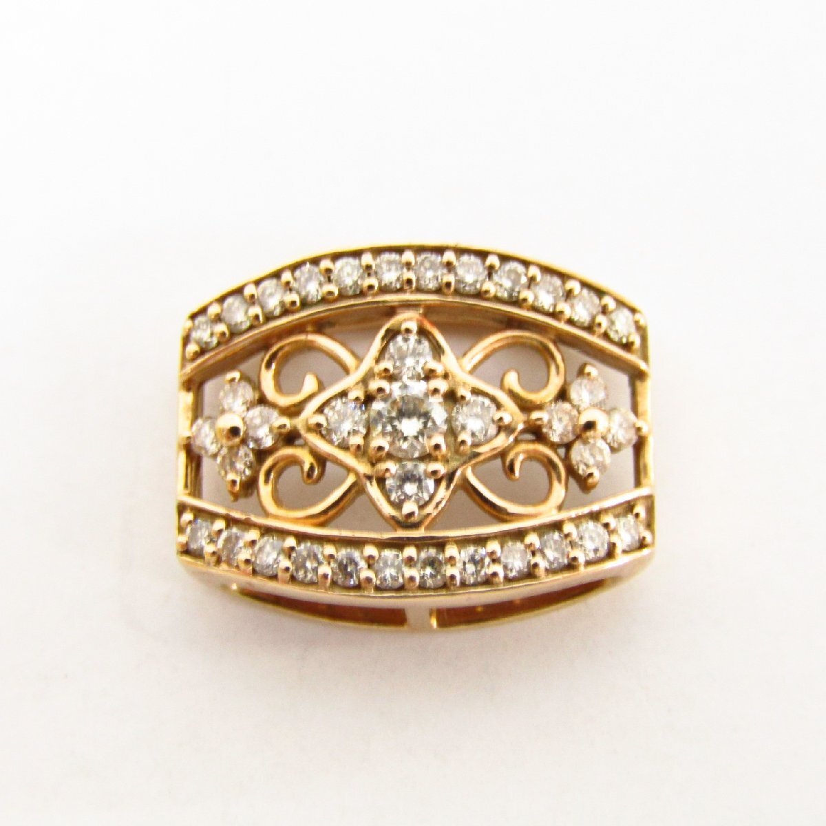 K18 金 トップ メレダイヤモンド 0.34ct 約2.5g ▼AC26504拍卖