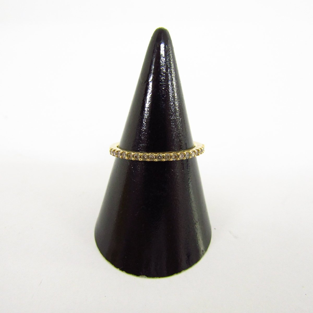 K18 金 リング 指輪 約1.3g 約8号 メレダイヤモンドリング 0.13ct ▼AC26500拍卖