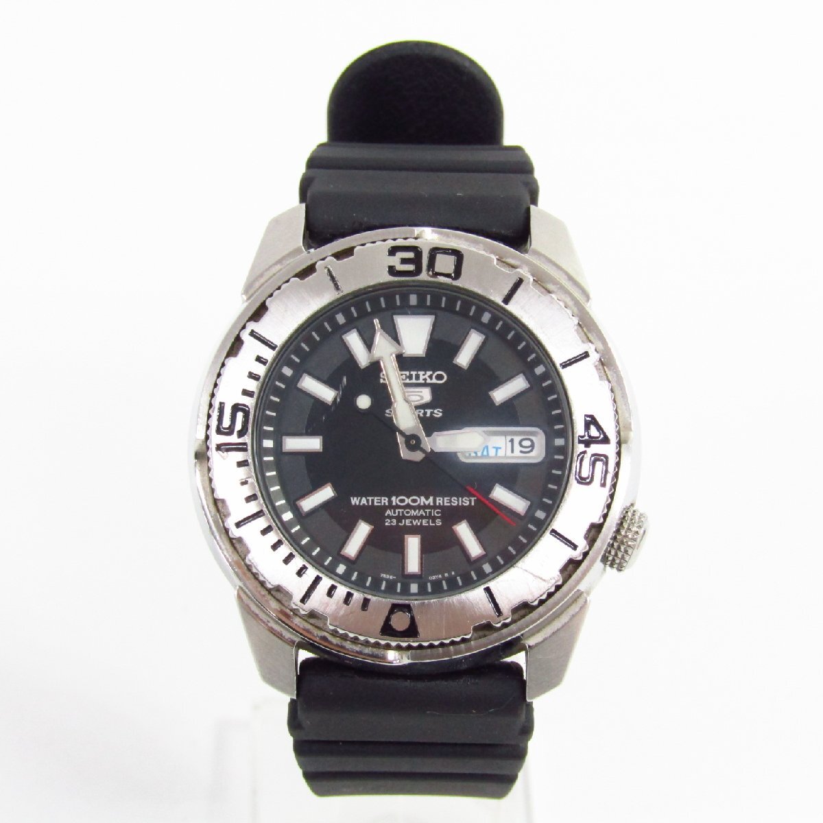 SEIKO セイコー 5SPORTS 7S36-02T0 自動巻き 腕時計 ▼AC26510拍卖