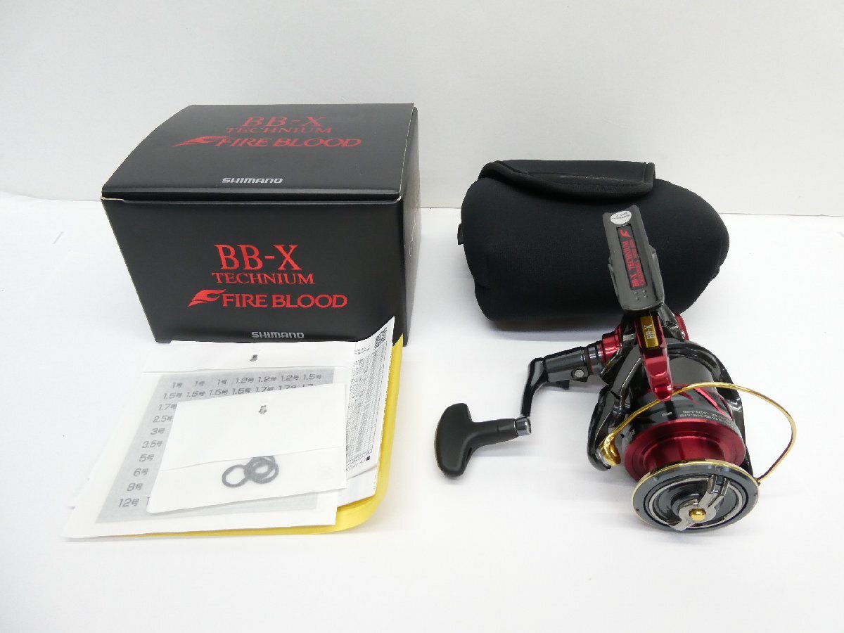シマノ SHIMANO 24 BB-X TECHNIUM FIRE BLOOD C3000DXXG S 右ハンドル スピニングリール △WS2279拍卖