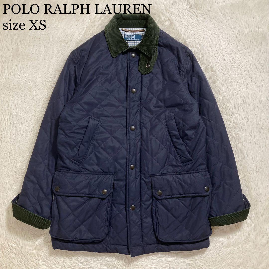 美品 POLO RALPH LAUREN ポロラルフローレン キルティングジャケット 中綿入り 一部コーデュロイ拍卖