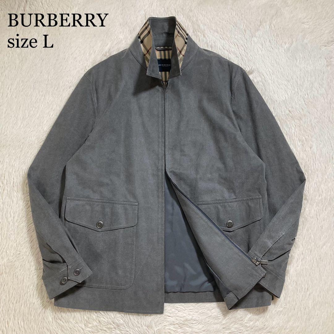美品 BURBERRY バーバリー ドリズラージャケット ノバチェック アマレッタ フェイクレザー ロゴ ブルゾン拍卖