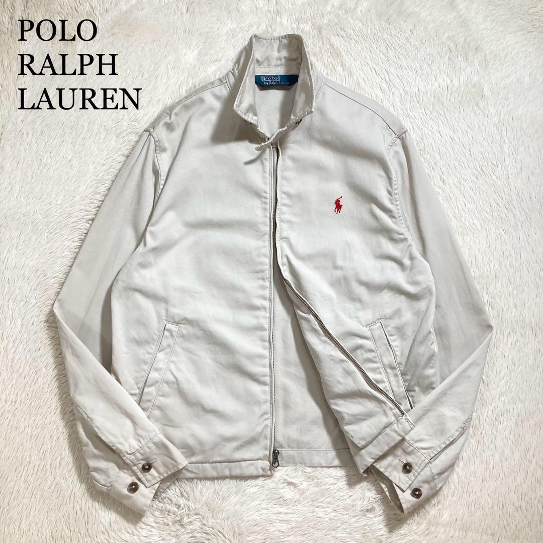 美品 90s POLO RALPH LAUREN ポロラルフローレン ドリズラージャケット ポニーロゴ コットン ブルゾン拍卖