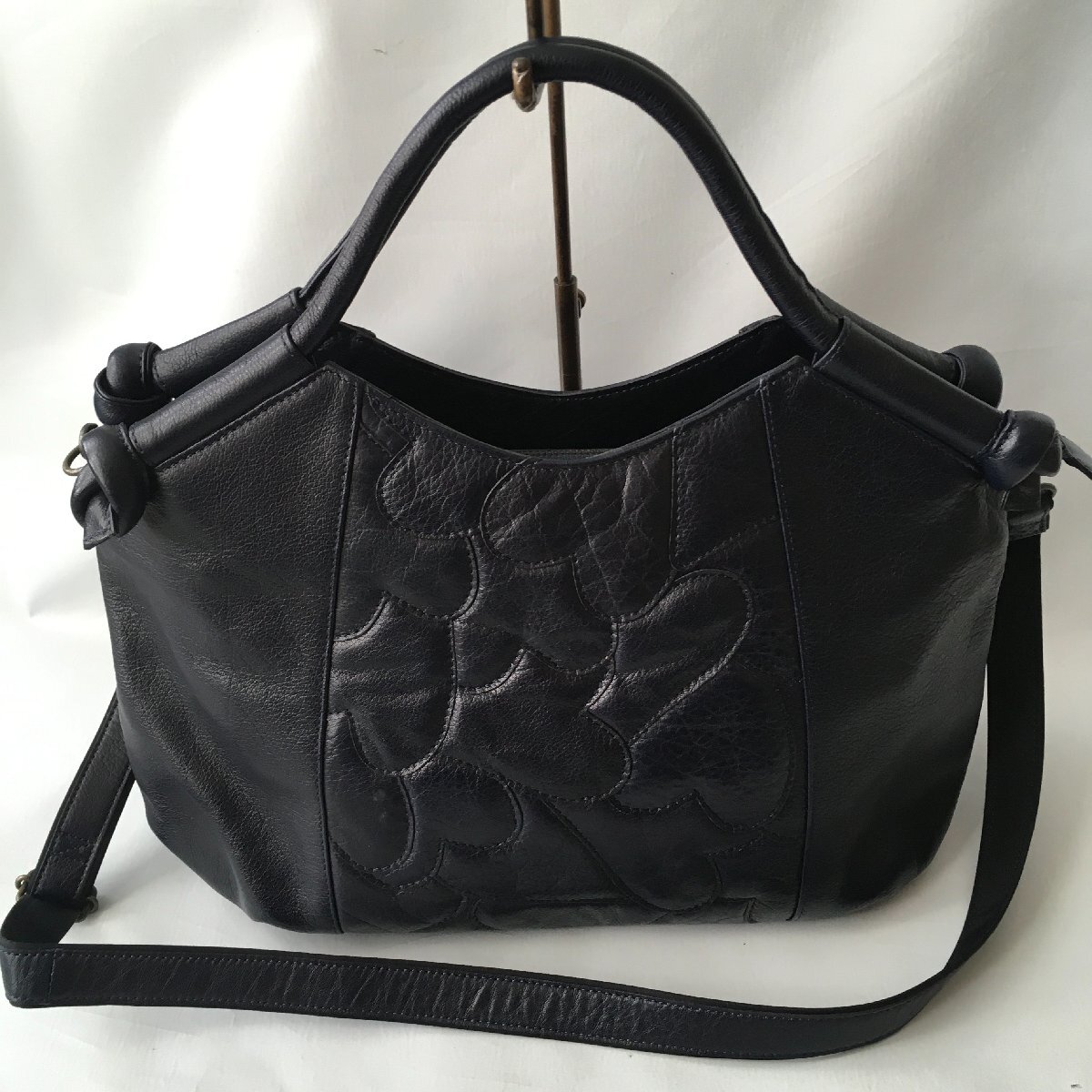 即決 極美品 IBIZAイビザ レザー ショルダー バッグ TM拍卖