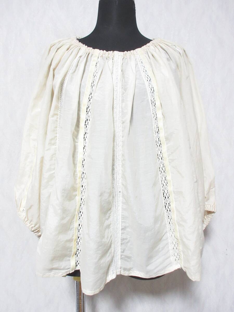 シャンブルドゥシャーム iki プルオーバー ブラウス レディース F ベージュ yg7391拍卖