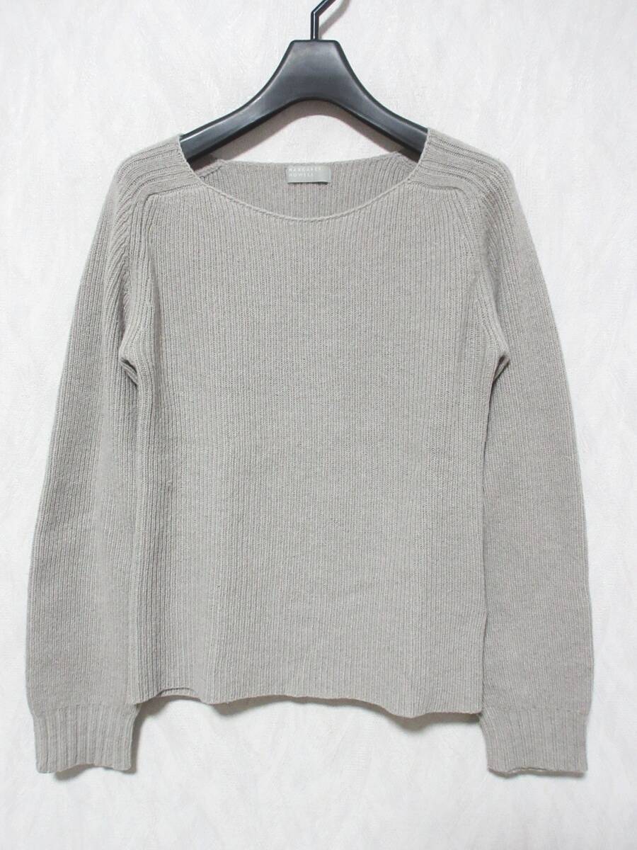 MARGARET HOWELL マーガレットハウエル ウール100% リブニット セーター レディース kn2586拍卖