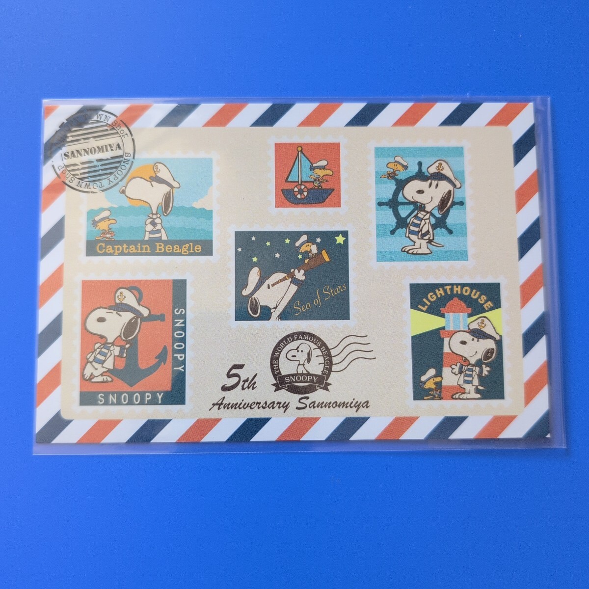 ★スヌーピー★スヌーピータウン 神戸三宮店限定★5周年記念★ポストカード★レア!★ラスト!!拍卖