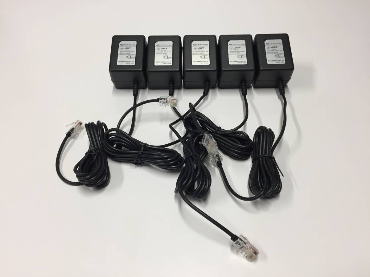A20211)NTT INSメイト V30Slim/V30/TOWER/FT80b など用 電源アダプタ(K)-068 DC11V 450mA 5点セット 中古動作品拍卖