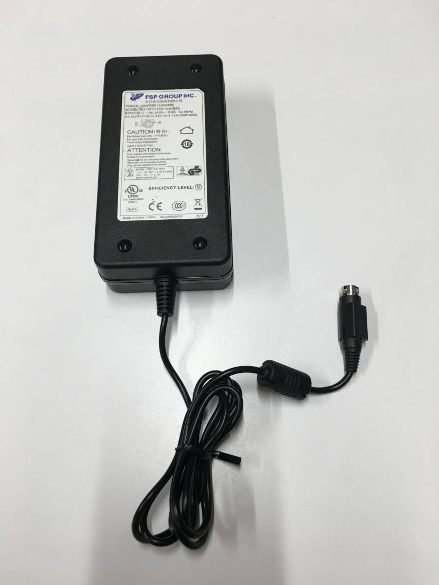 A19727)FSP GROUP INC. AC ADAPTER FSP100-RAA 24V~4.17A 外径約10mm 中古動作品拍卖