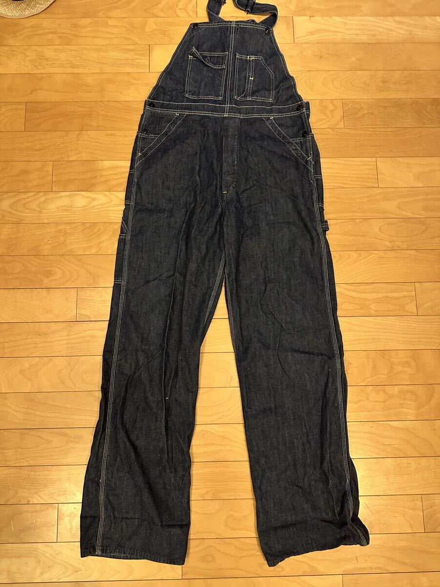 東洋シュガーケーンデニムオーバーオール/ビンテージ40's50's復刻古着拍卖