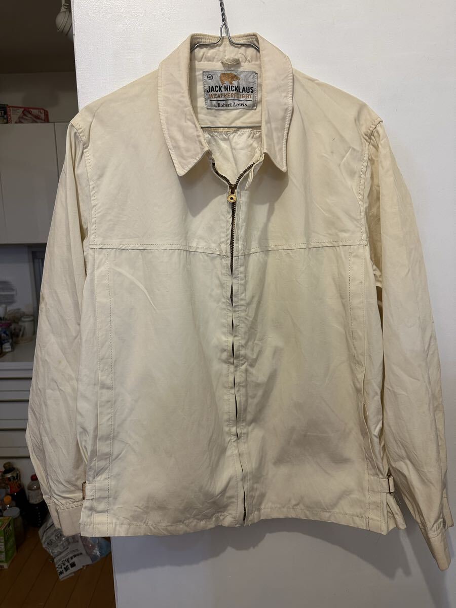 ビンテージスイングトップゴールデンベア50's 60'sロカビリーレーヨンGRIPPERジッパー ジャケットブルゾン拍卖