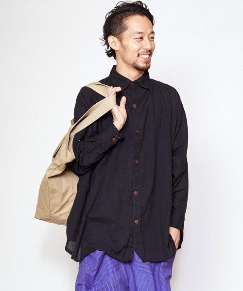 チャイハネ yul ネパールコットンドルマンスリーブシャツ拍卖