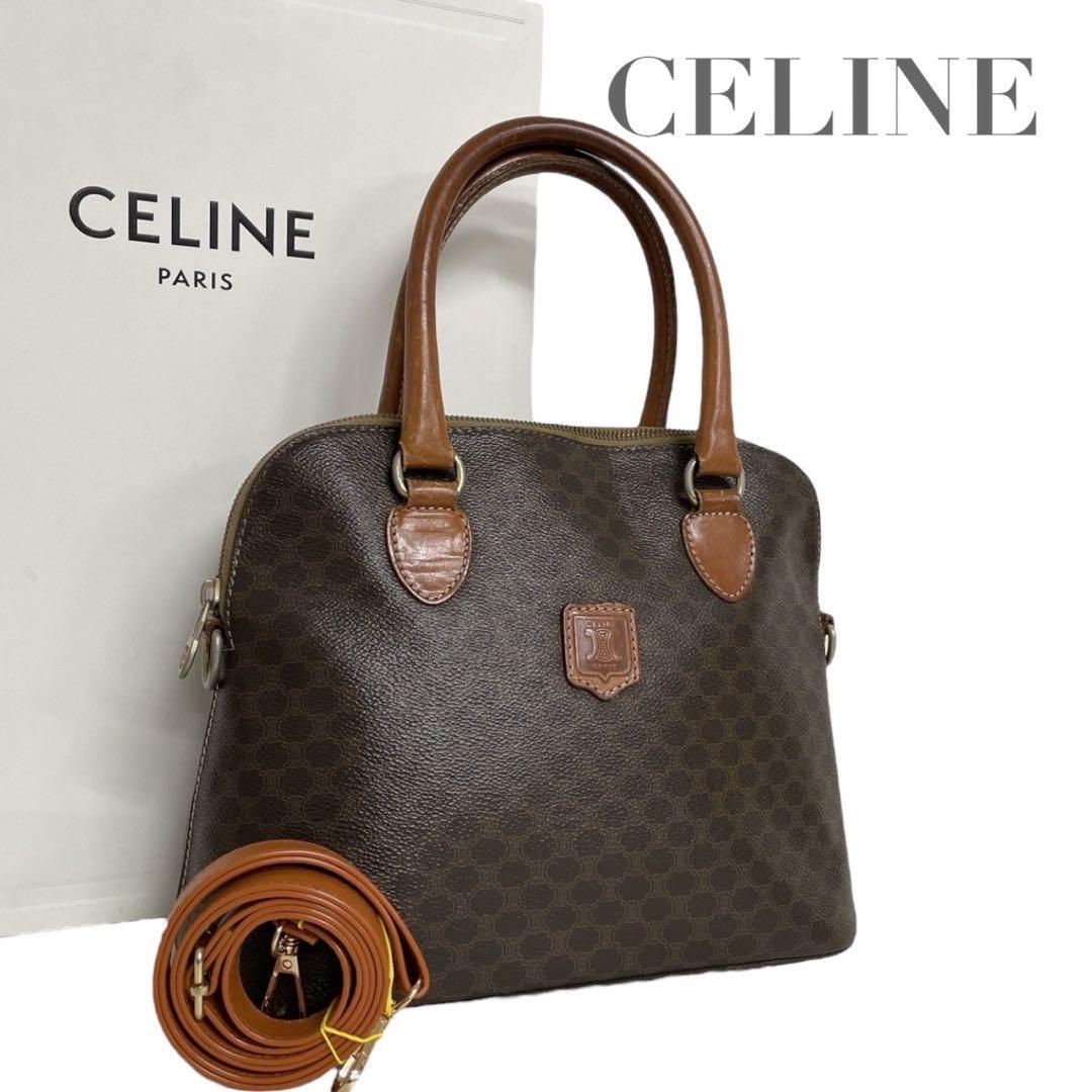 セリーヌ 2way ハンドバッグ マカダム トリオンフ ショルダー 5060拍卖
