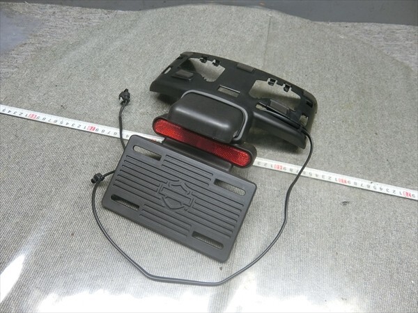 ハーレーダビッドソン ソフテイル FXBR ブレイクアウト 純正 ナンバー ステー マットガード ナンバー灯拍卖