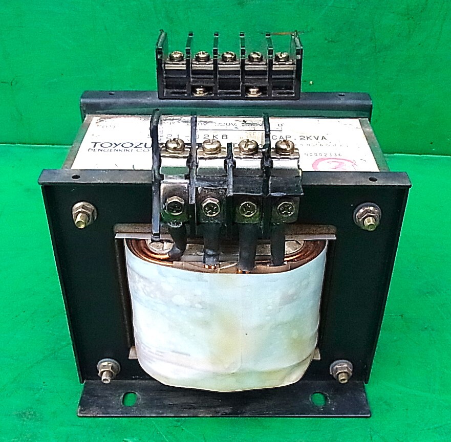 ま豊澄電源機器製 大容量昇圧トランス③ AC100-AC200V電気機械設計・現場工事・昇圧トランス・電源自作・趣味・お勧め拍卖