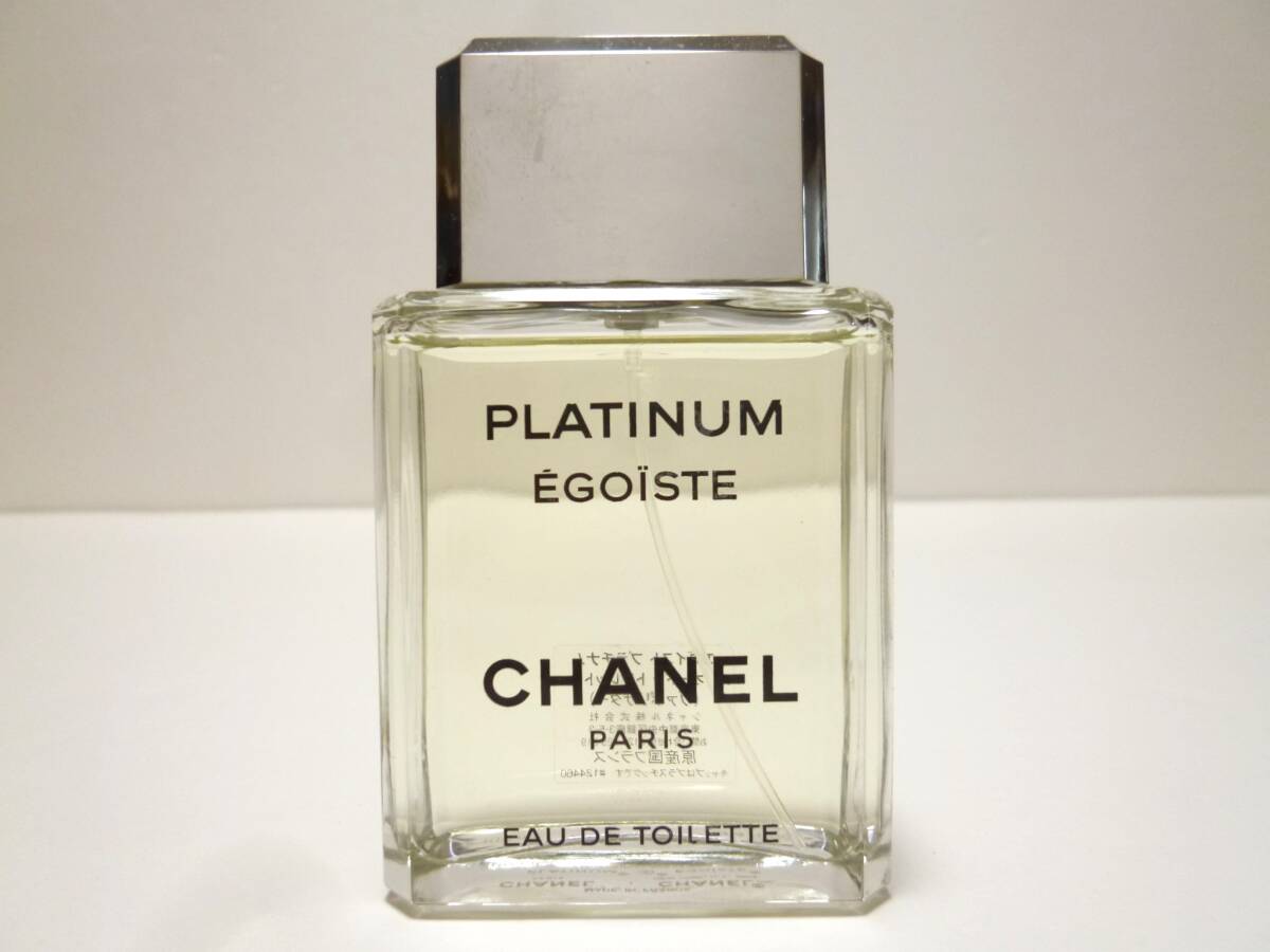 シャネル CHANEL エゴイスト プラチナム オードトワレット 100ml 国内正規品 残量約95%以上!拍卖