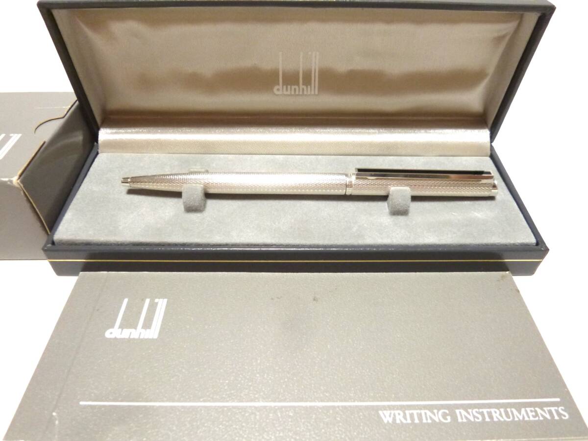 ダンヒル dunhill ジェムライン ボールペン WR261 シルバー&ブラック 極美品!!拍卖