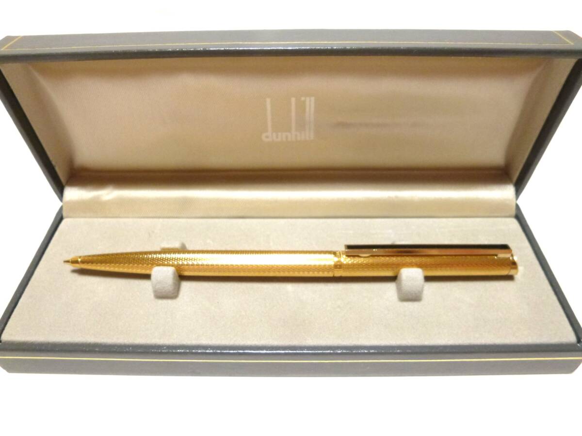 ダンヒル dunhill ジェムライン シャープペンシル WR471 ゴールド&ブラック 極美品!!拍卖