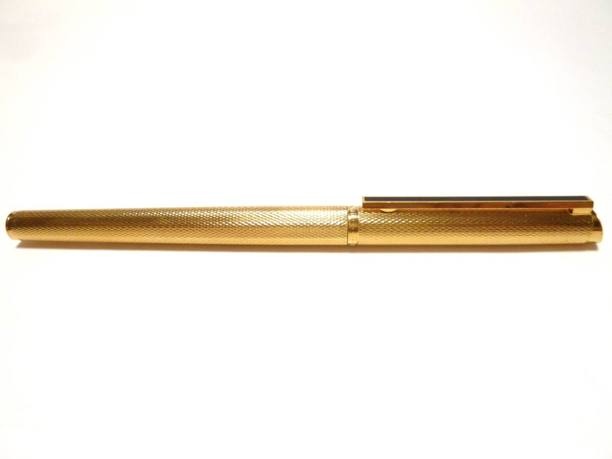 ダンヒル dunhill ジェムライン ボールペン コンパーチブルペン ゴールド&ブラック 極美品!!拍卖