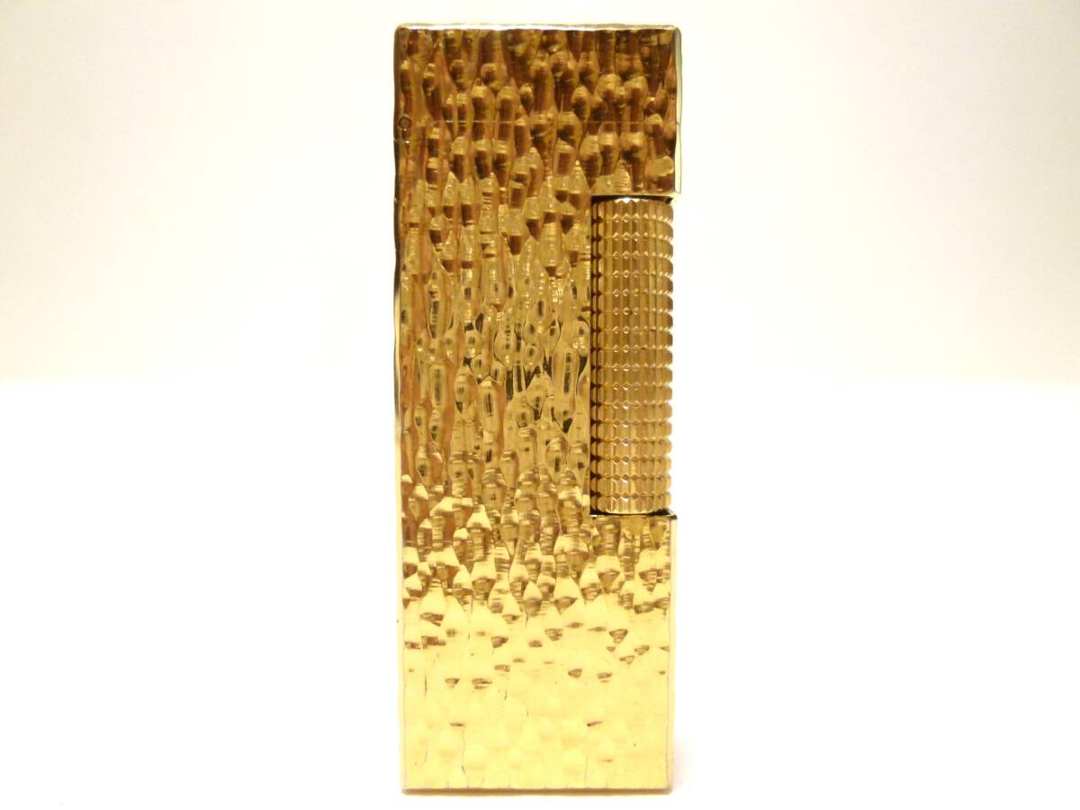 ダンヒル dunhill ライター RL1413 ゴールド 着火OK 炎調整OK メンテナンス済み 美品!!拍卖