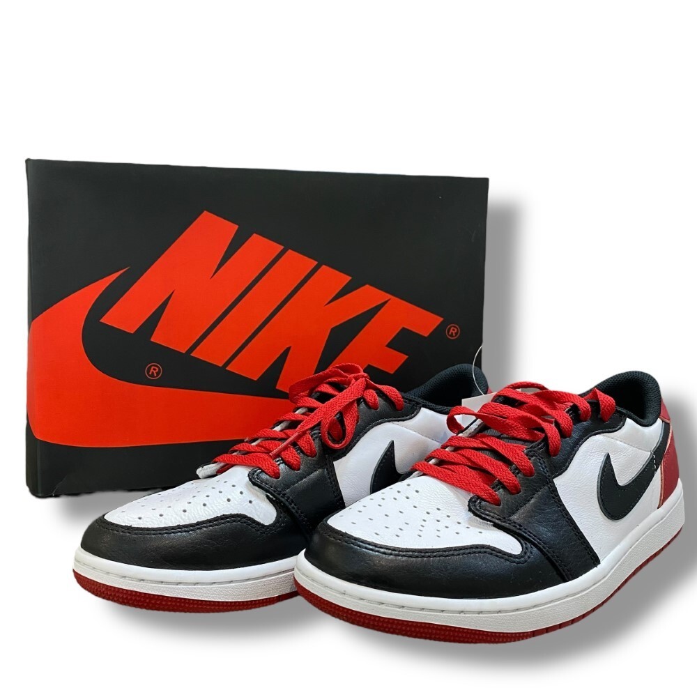 27.5cm NIKE AIR JORDAN 1 RETRO LOW OG Black Toe スニーカー CZ0790-106 ナイキ エアジョーダン1 レトロ ロー OG ブラック トゥ拍卖