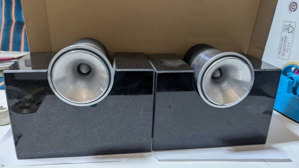 FOSTEX FT-65H 当時物 動作品 自作黒御影石製置き台新品セット拍卖
