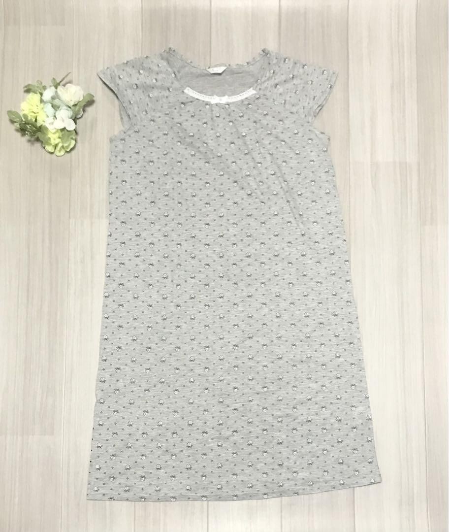 Swell 花柄カットソーワンピース サイズM〜L バスト79〜94cm 身長154〜162cm b0508拍卖