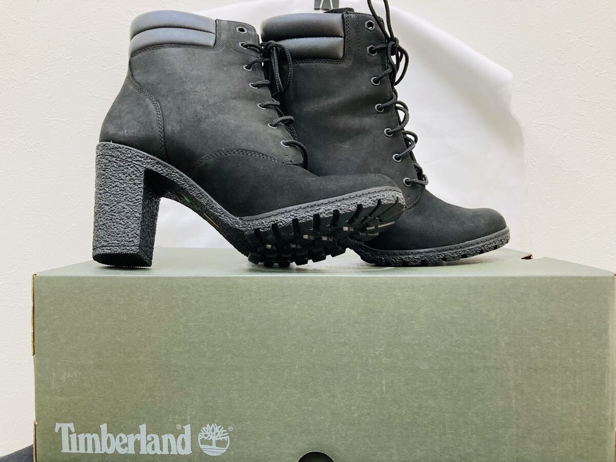 【1E81】Timberland ティンバーランド ブーツ ブラック 黒ブーツ 24.5cm レディースシューズ 靴 拍卖