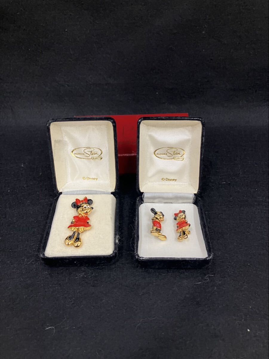 A【6E160】ディズニー ミッキーマウス ミニーマウス ピンバッジ ピンブローチ ヴィンテージ フランスディズニー拍卖