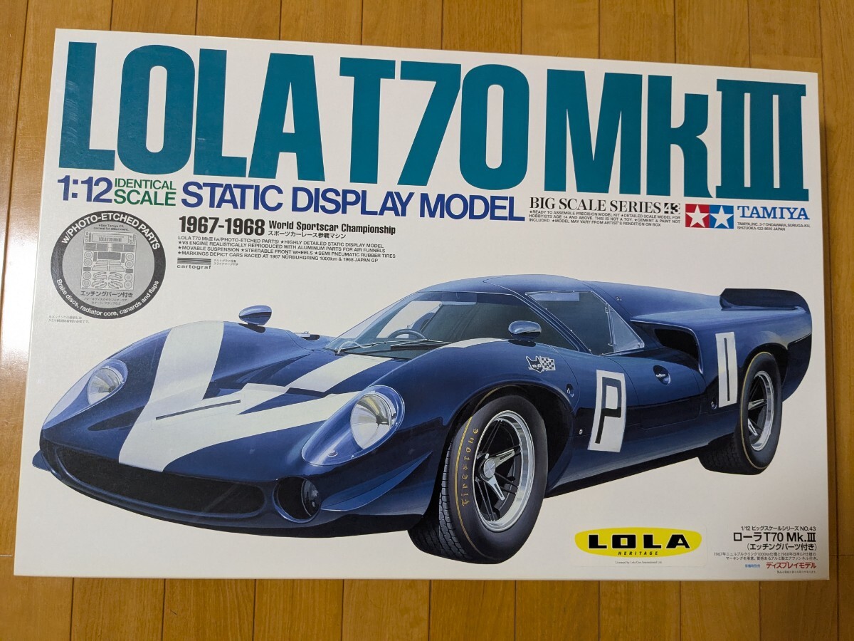 TAMIYA タミヤ 1/12 ローラ T70 Mk.Ⅲ LOLA カルトグラフ 検索( 永大 エーダイグリップ フジミ アオシマ ビッグスケール 1/8 24拍卖