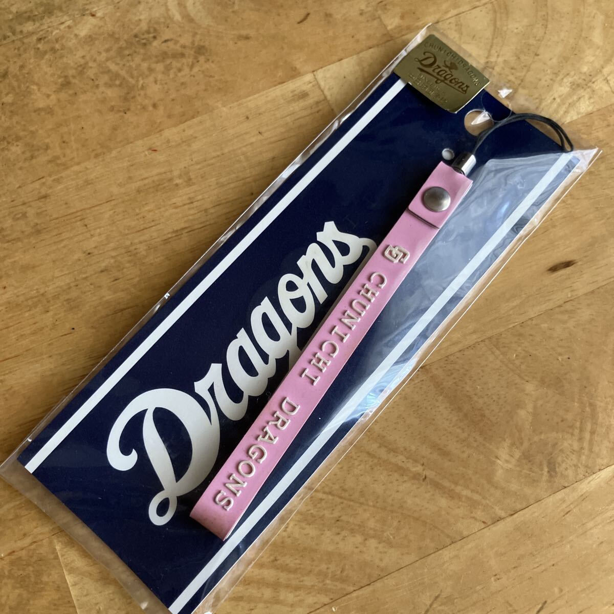 中日ドラゴンズ シンプルストラップ ピンク used ラバーストラップ キーホルダー拍卖