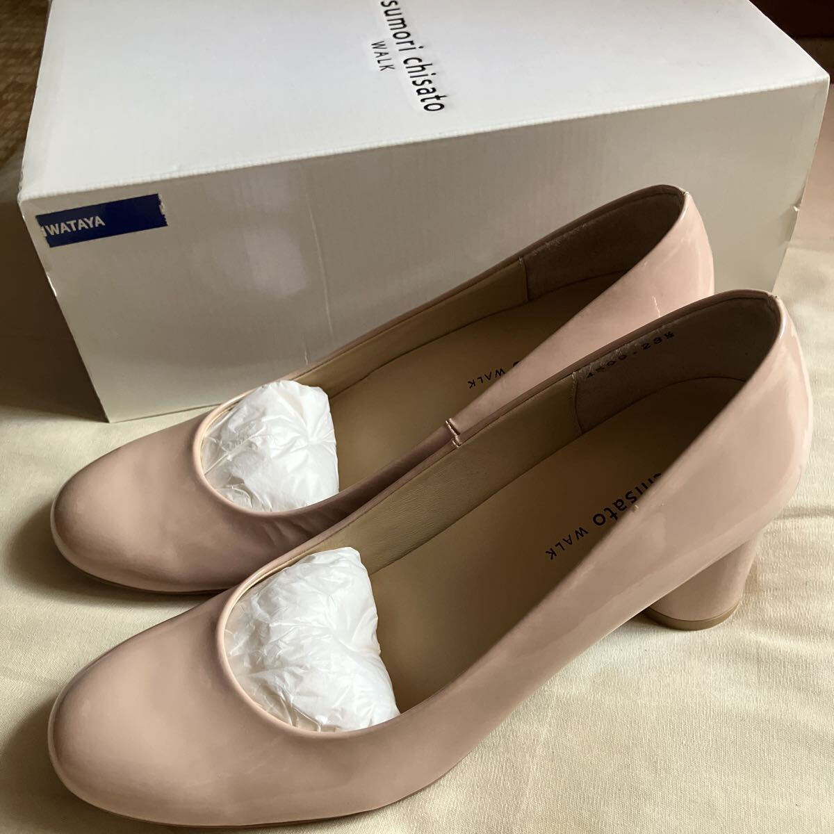 新品未使用 tsumori chisato WALK ツモリチサト パンプス ピンクベージュ 天然皮革 23.5㎝ 百貨店購入 日本製拍卖